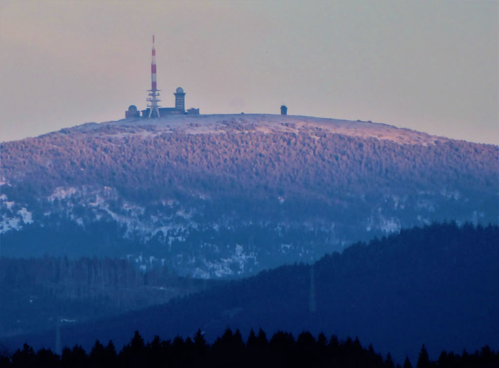 Der Brocken, höchste Berg des Harzes